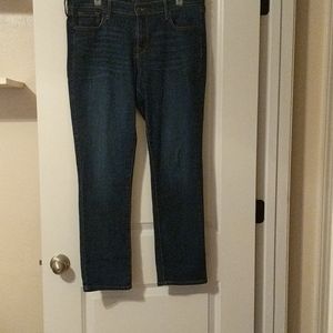 Old navy blue jeans